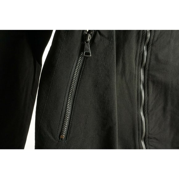 New 109$ Sovereign Code Breeze Men's Medium Black Nylon Full Zip Bomber Jacket - Picture 9 of 12